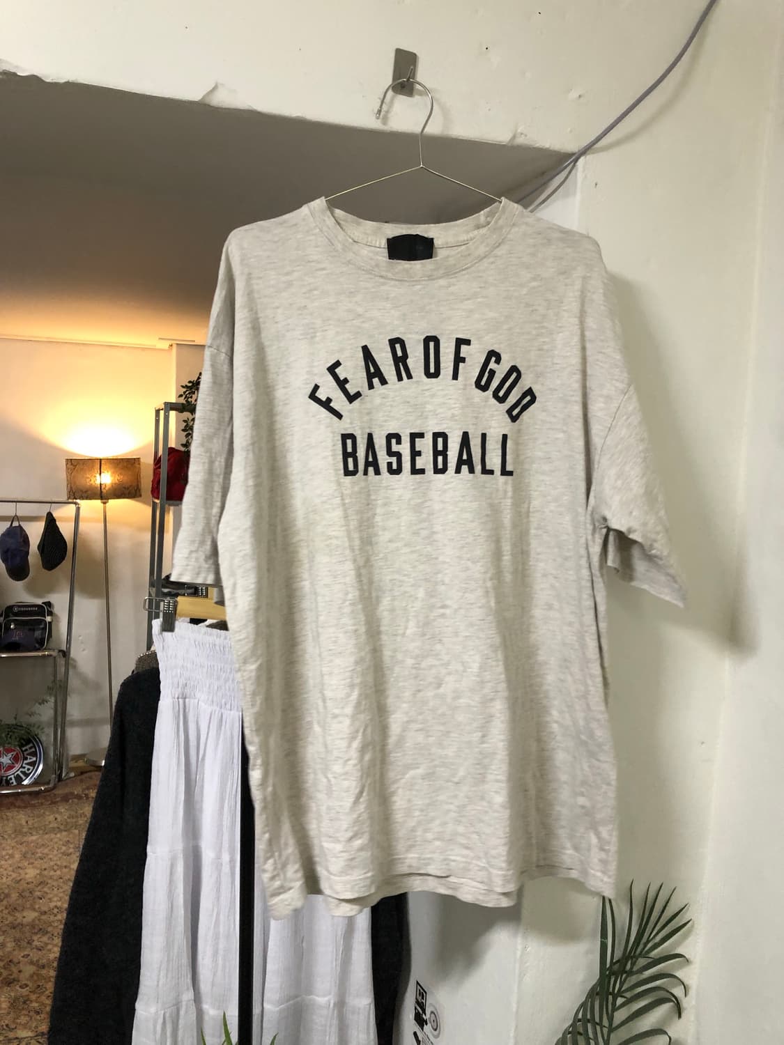 Fear of god baseball 아이보리 반팔티 상품이미지1
