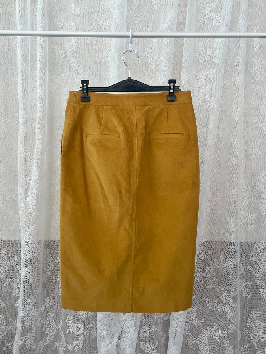66) 주크 ZOOC 코듀로이 미디 스커트 머스타드 상품이미지2