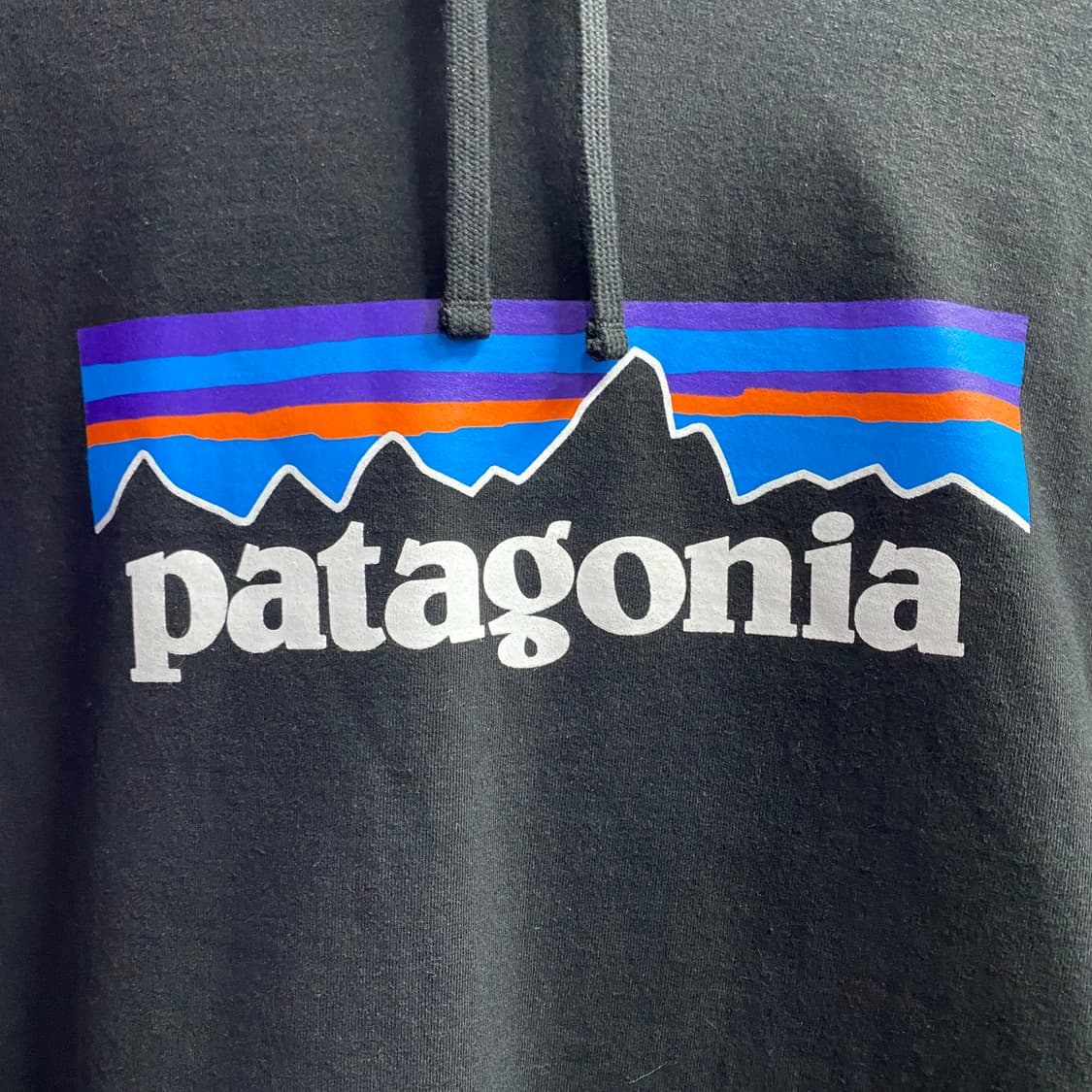 파타고니아 빅로고 블랙 후드티 B4069 상품이미지3