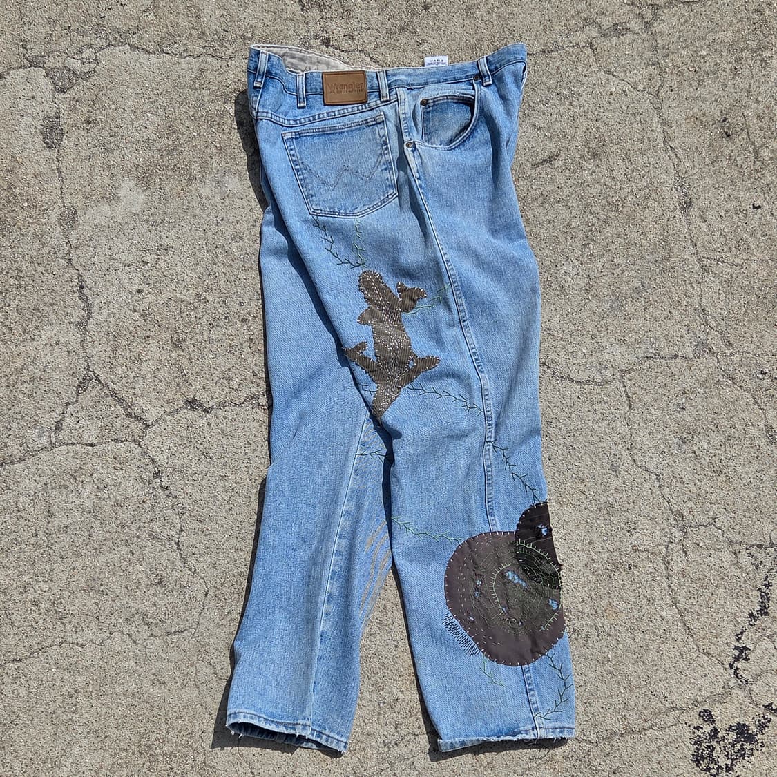 S.O/ 패치워크, 아플리케, 자수 커스텀 팬츠 상품이미지6