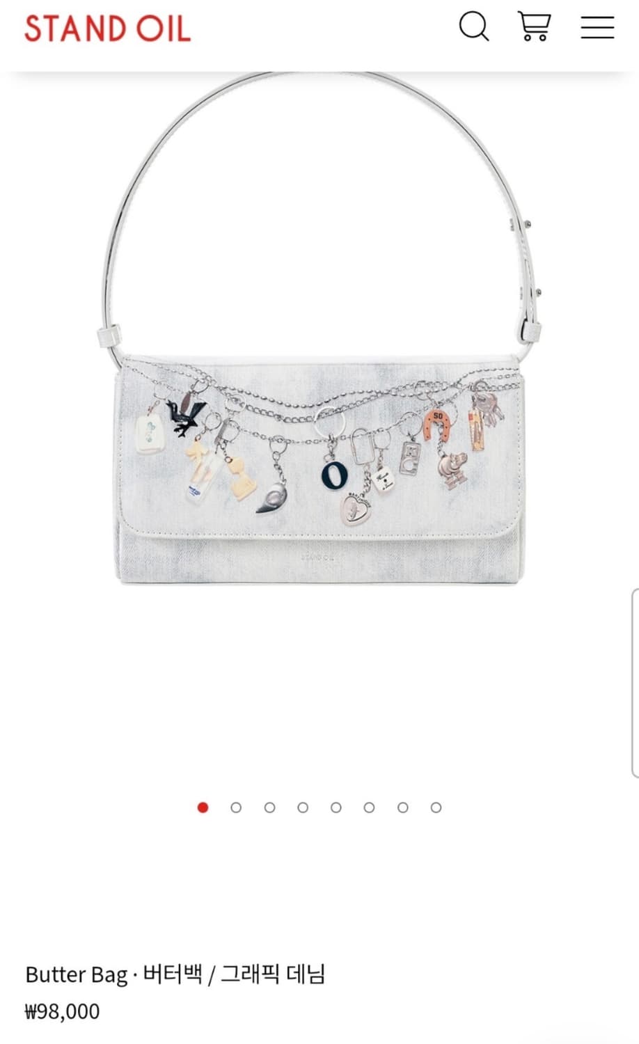 Stand oil Butter Bag• 버터백 / 그래픽 데님 상품이미지1