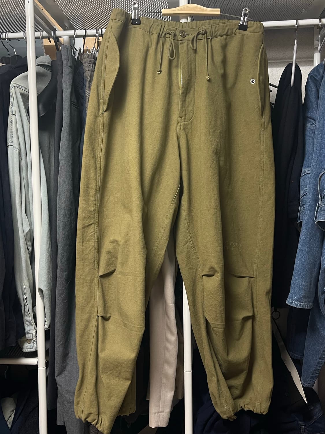 [M] story mfg paco pants olive slub 상품이미지2