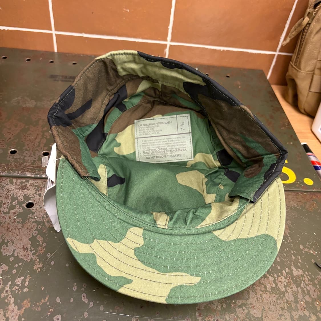 미군 오리지널 우드랜드 콜드웨더 BDU 필드캡 7 5/8 Size 데드스 상품이미지6