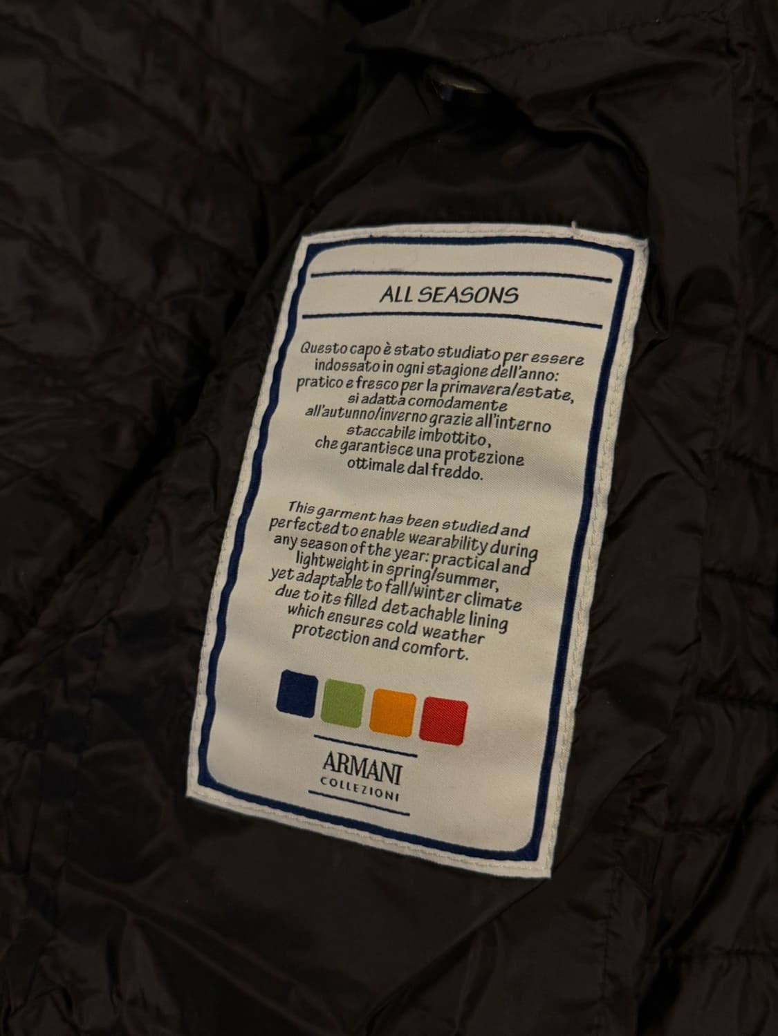 아르마니 꼴레지오니 싱글코트 남성100 상품이미지9