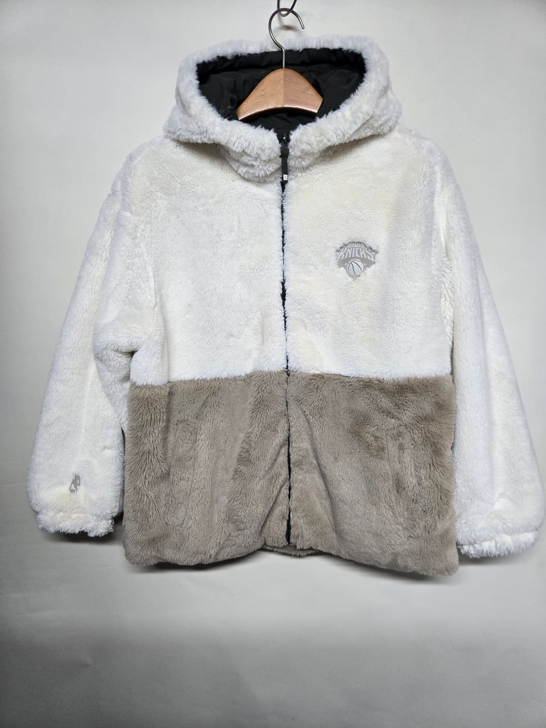 NBA 뉴욕 닉스 양털/패딩 리버시블 후드 자켓 S 상품이미지2