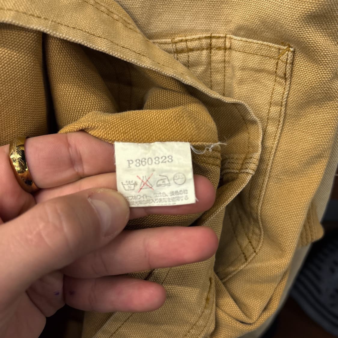 90s 폴로 컨트리 덕캔버스 코듀로이 카라 워크 초어자켓 N1171 상품이미지9