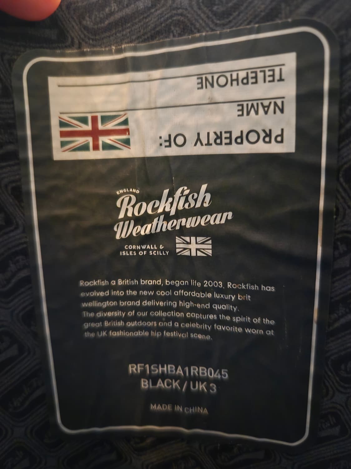 락피쉬 웨더웨어 롱 레인부츠 UK3 (230-235) US36 블랙 상품이미지10