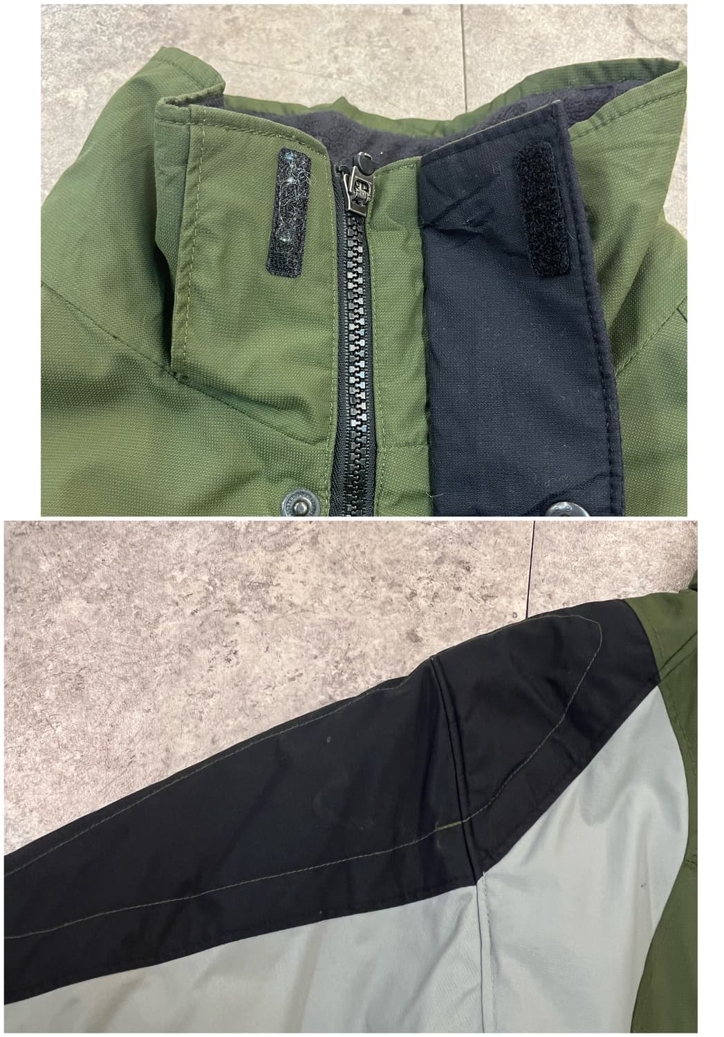 컬럼비아 배색 바람막이 자켓 카키 #csz2678 상품이미지5