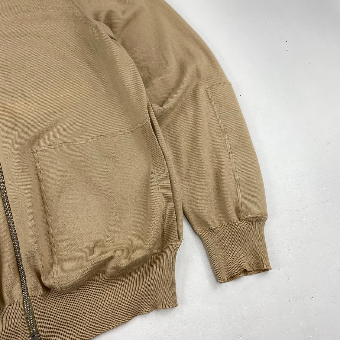 마르지엘라 백 스티치 코튼 니트 집업 (100) 상품이미지5