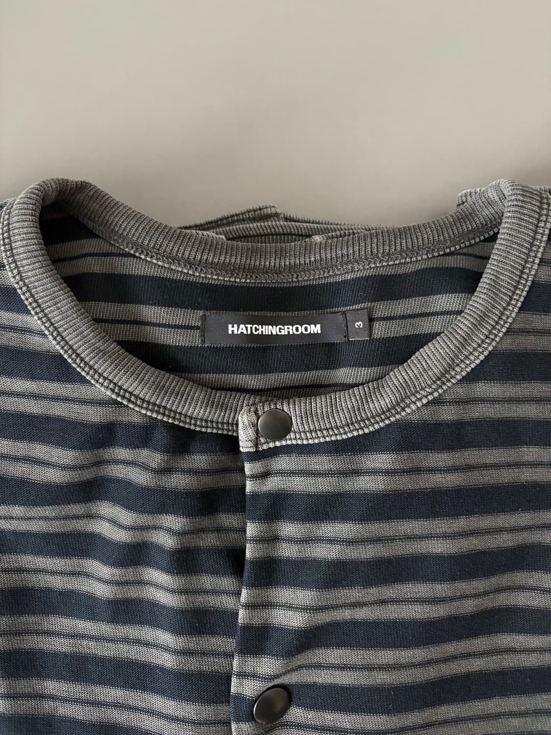 해칭룸 스트라이프 가디건 블루 3 상품이미지5