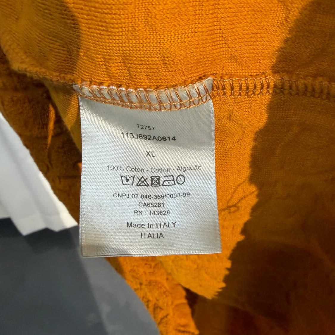 (XL) 디올 오블리크 테리 니트 반팔 티셔츠 상품이미지4