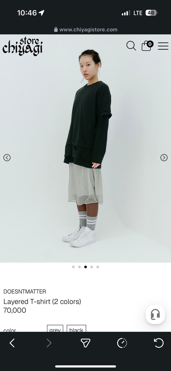 DOESNTMATTER 레이어드 티셔츠 상품이미지2