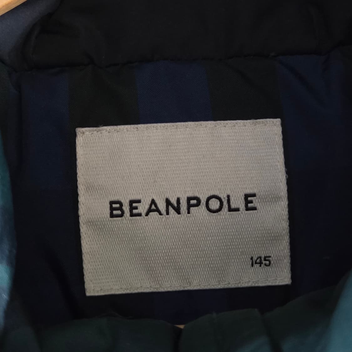 빈폴 키즈 구스다운 체크 패딩 145 상품이미지4