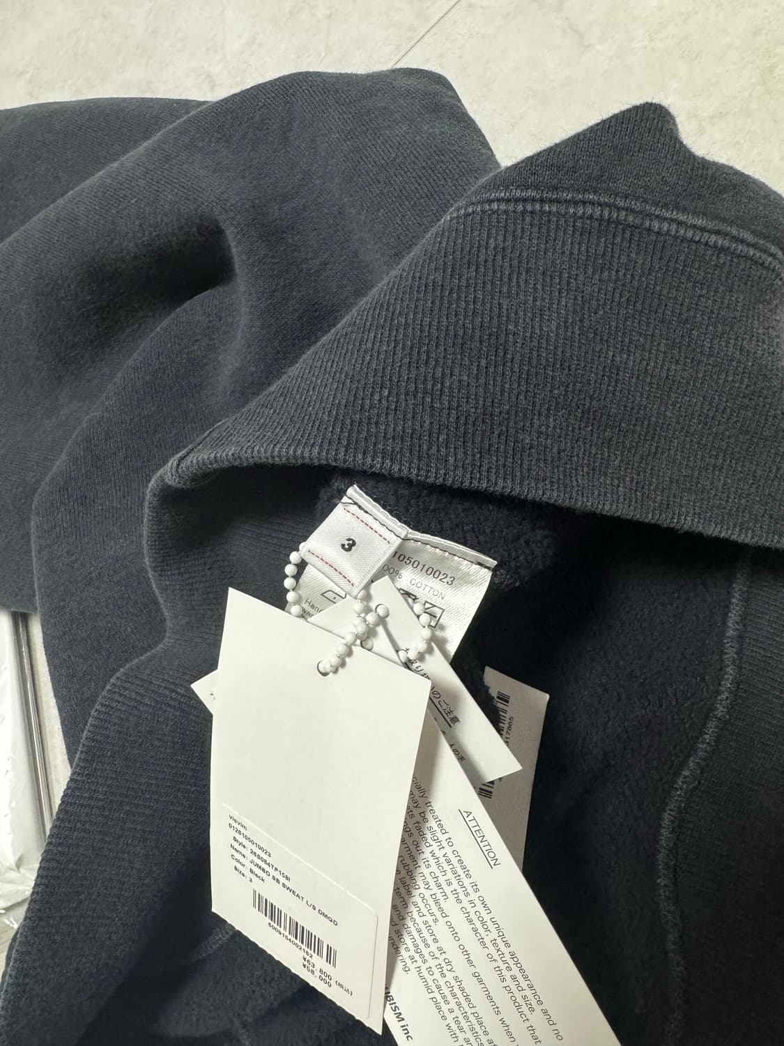 visvim 26ssJUMBO SB SWEAT L/S DMGD 판매 상품이미지3