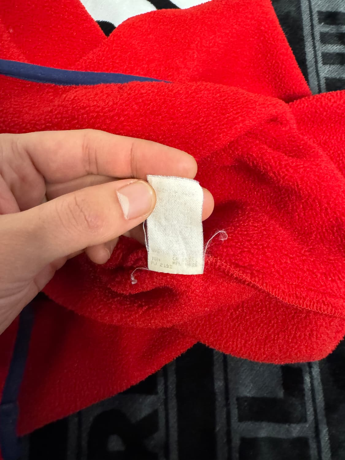 울리치 쿼터 스냅 티 플리스 풀오버 레드 네이비 상품이미지7