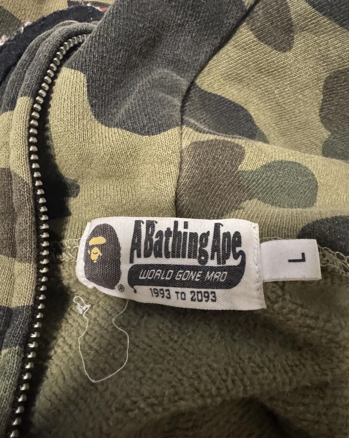 베이프 1st 카모 샤크 후드집업 녹계 상품이미지3