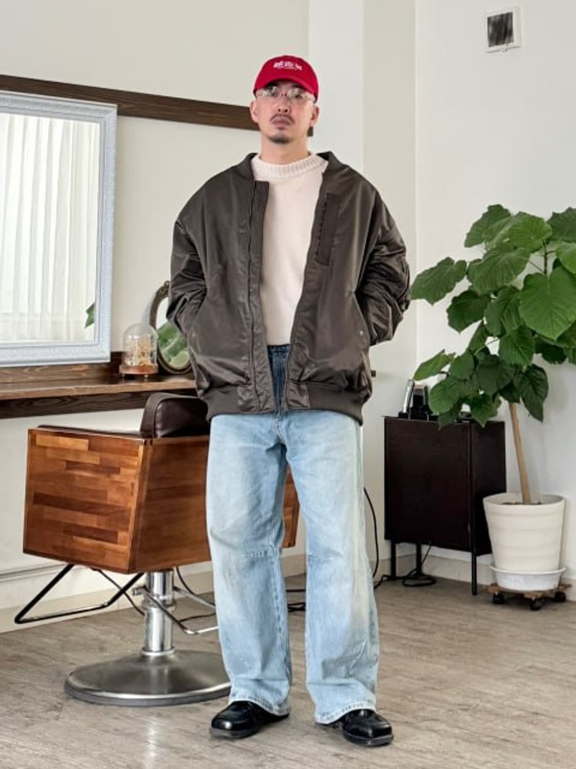 (새제품)(4XL)26ss유니클로 + J / MA-1 / 빅사이즈 상품이미지4