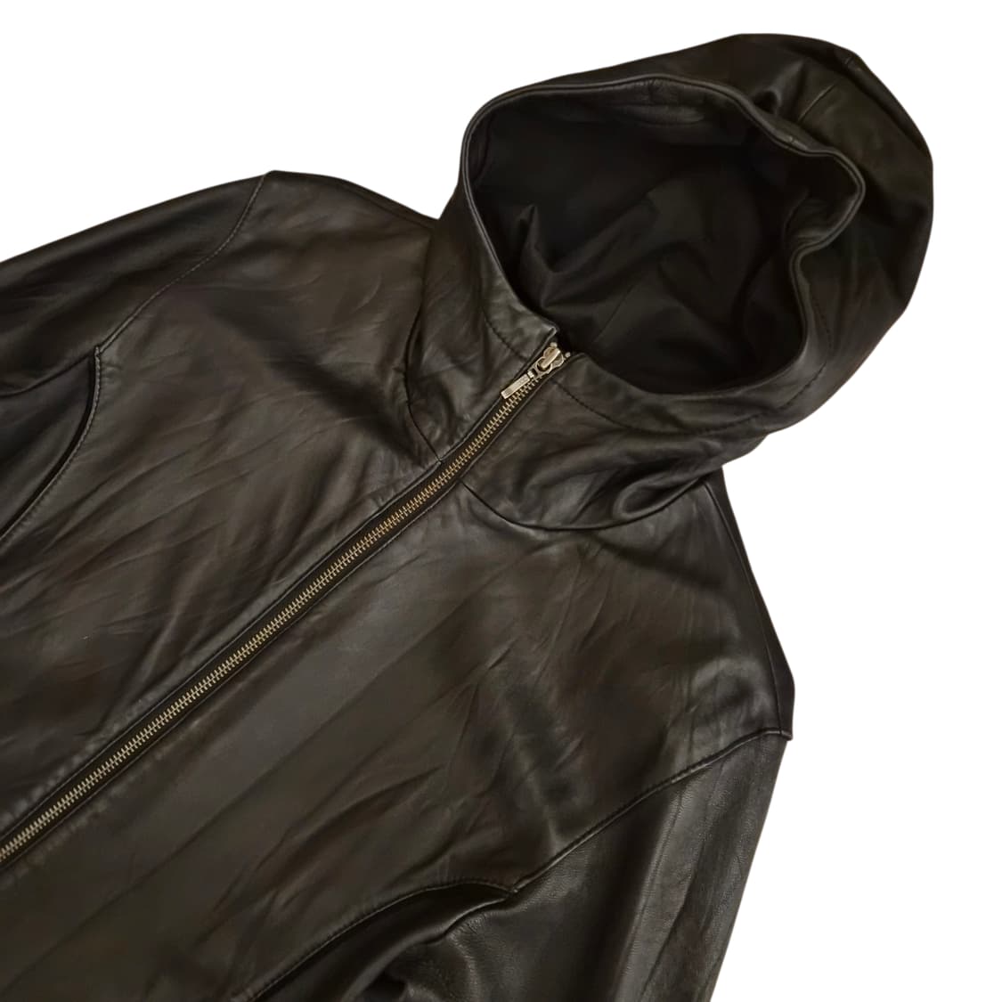 램스킨 레더 후드집업 상품이미지2