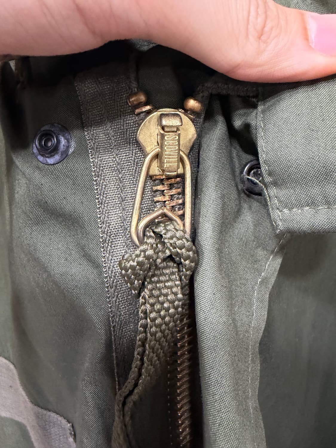 XL, 데드스탁) 오리지널 m-65 피쉬테일 개파카 야상 상품이미지5