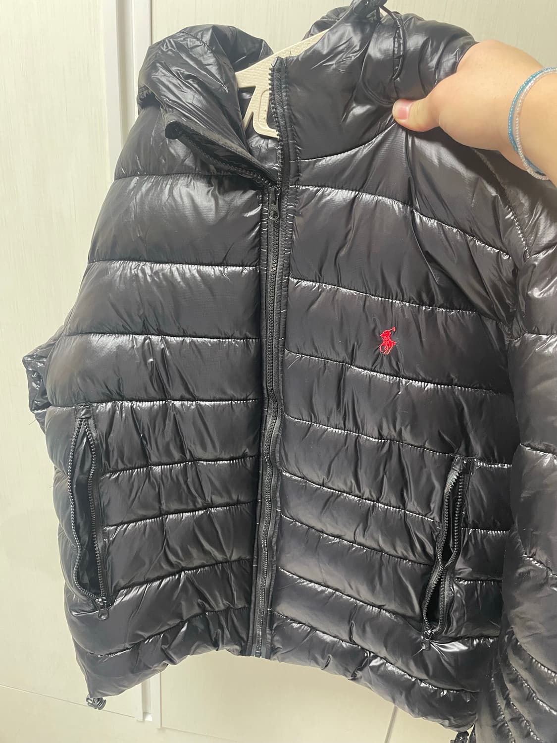 폴로 유광 경량패딩 새상품 L(네고가능) 상품이미지5