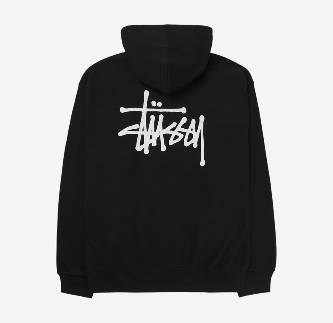 [네고 가능] Sttussy 스투시 베이직 후드 블랙 상품이미지3