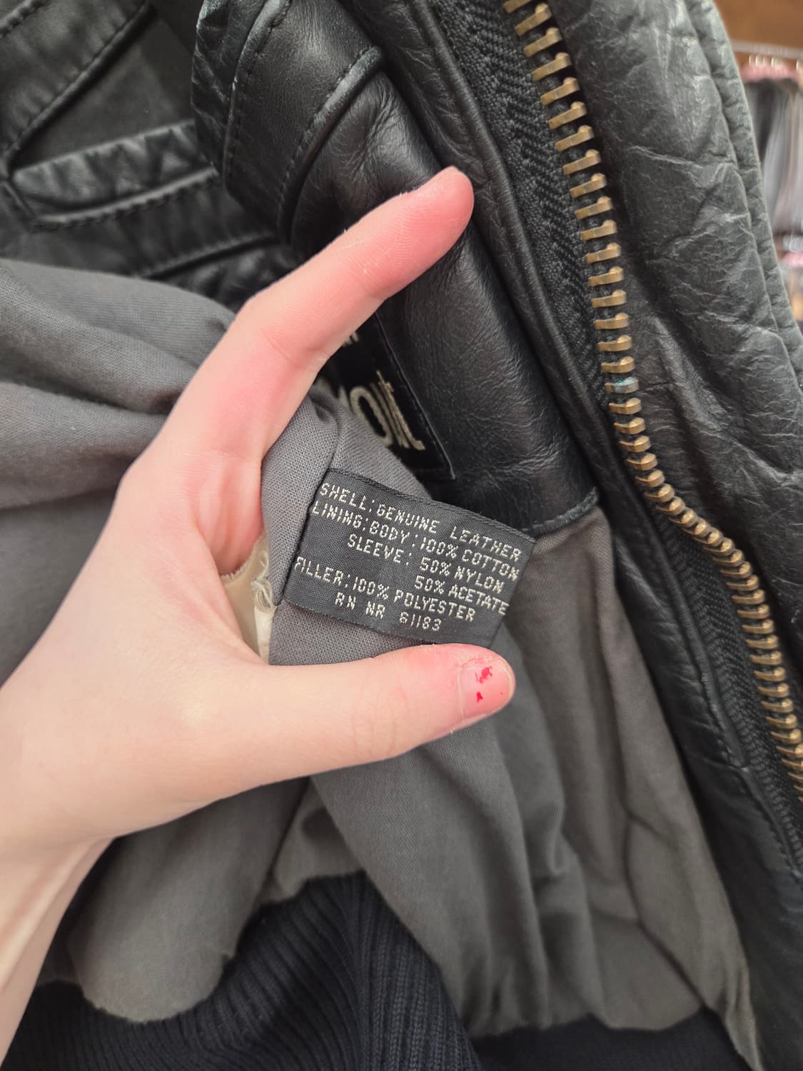 1990s U2 WMO A-2 에어포스 소가죽 레더자켓 상품이미지8