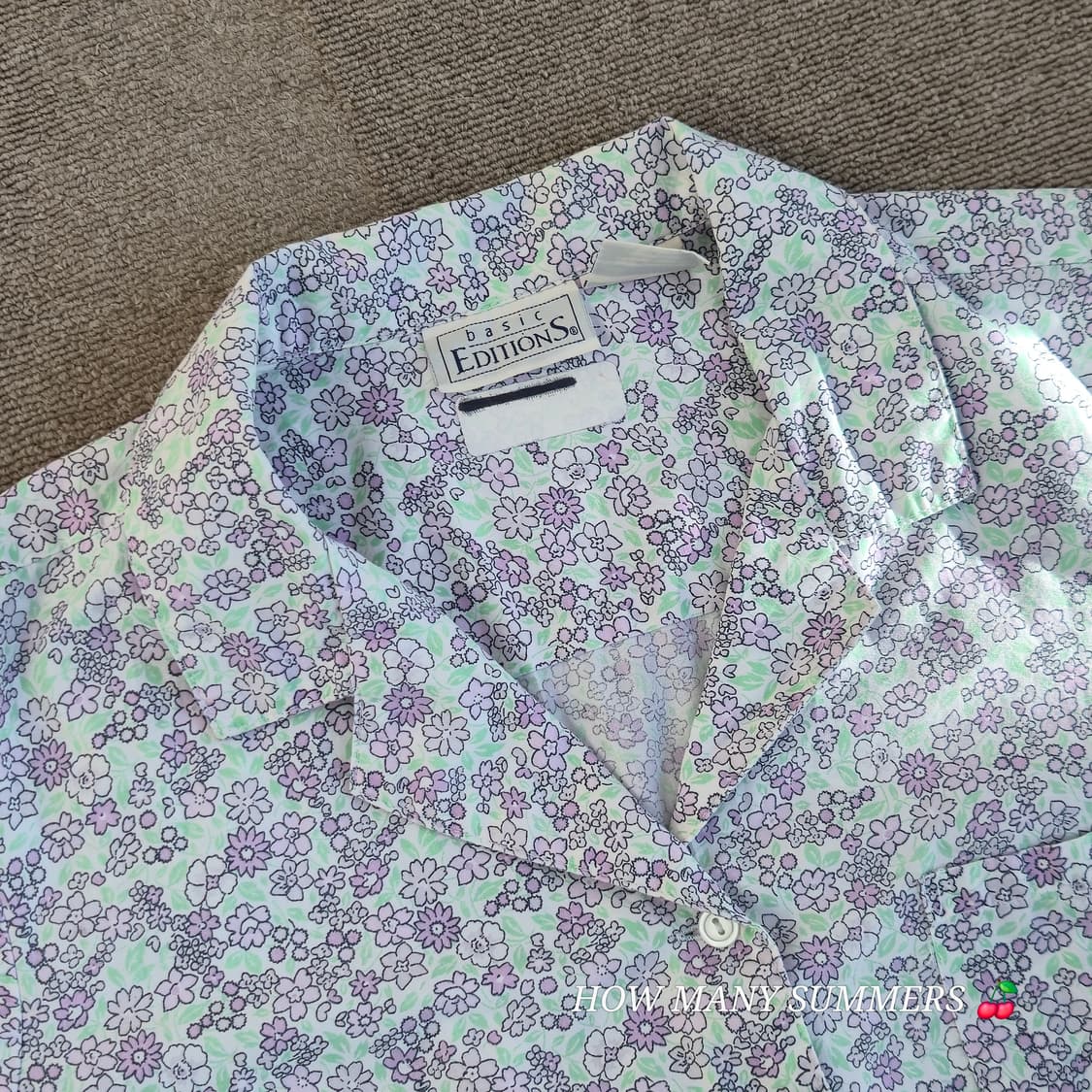 Basic Editions 플라워 패턴 반팔 셔츠 상품이미지9