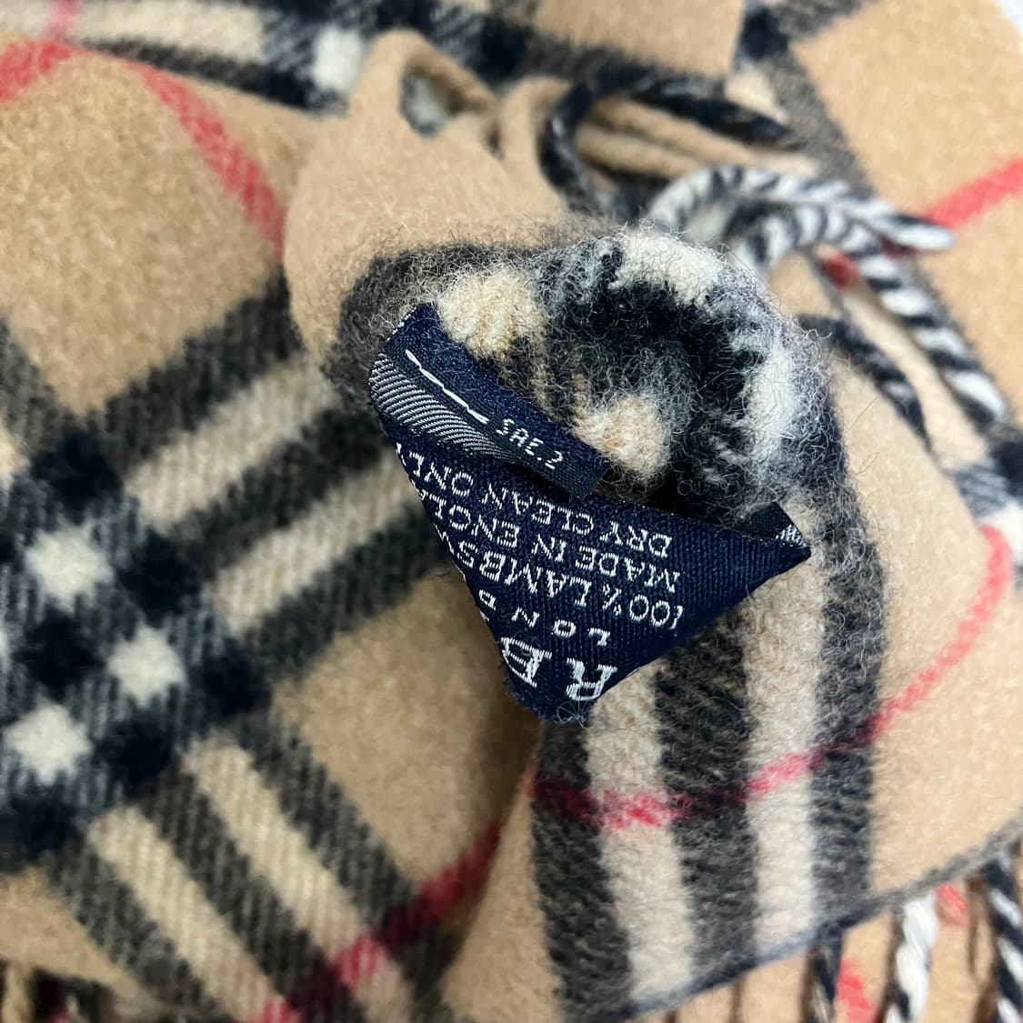 [정품] 버버리 베이지 노바체크 램스울 머플러 (burberry) 상품이미지4