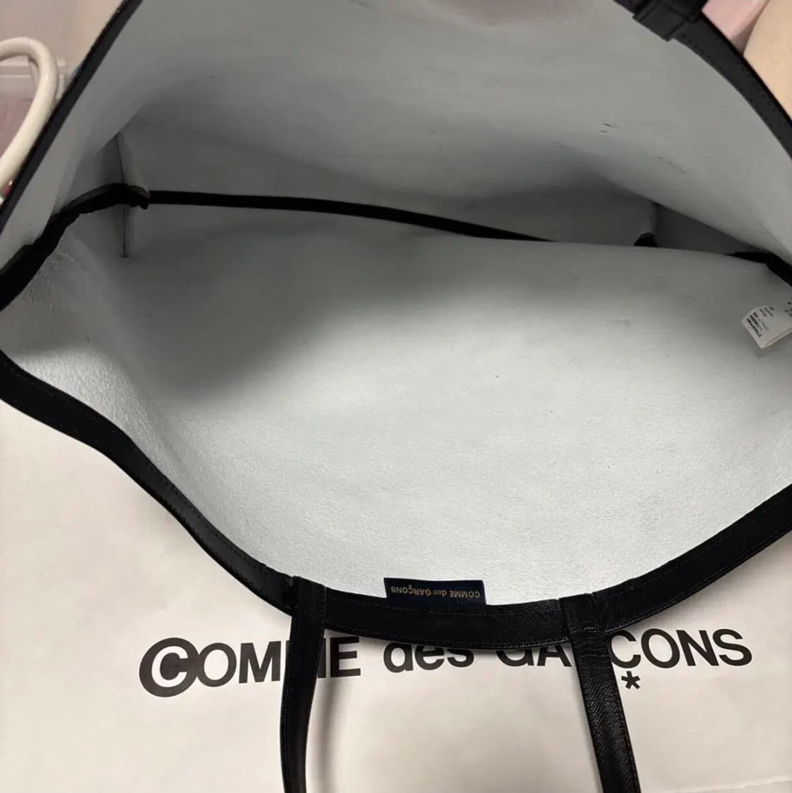 꼼데가르송 소가죽 윤여정 가방 토트백 상품이미지5