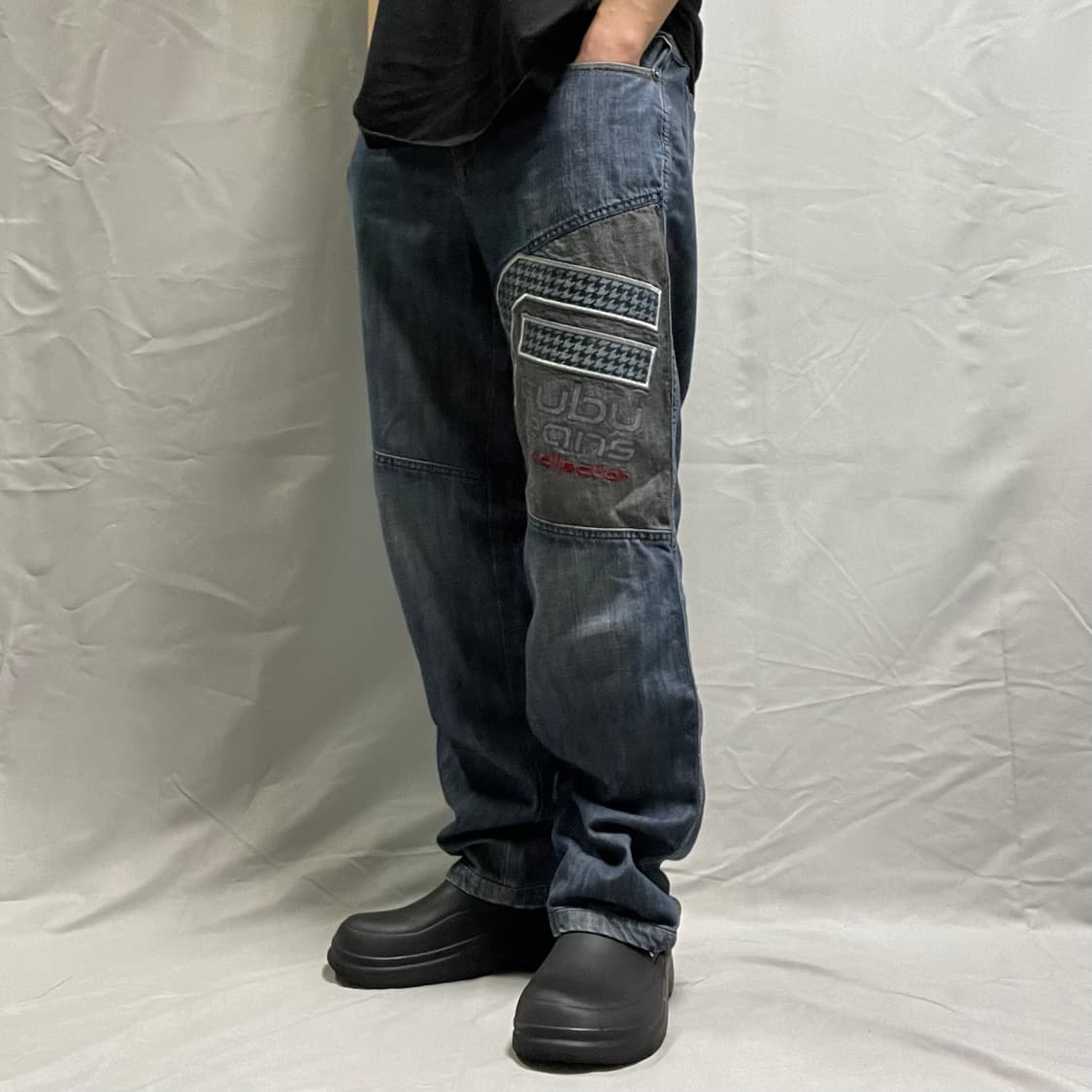 푸부 진 컬렉션 패치 디테일 팬츠 상품이미지2