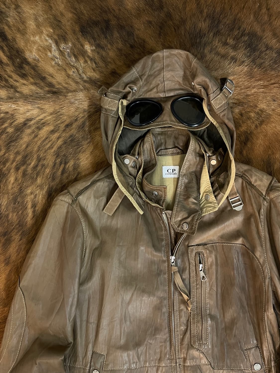 CP 컴퍼니 고글 레더 자켓  상품이미지2