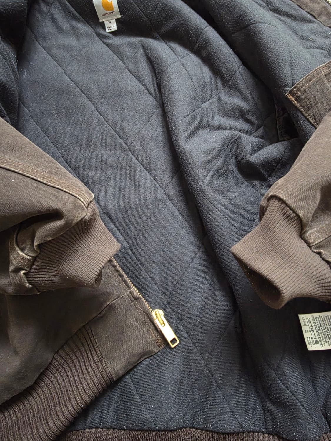 [XL] OG 칼하트 J130 액티브 자켓 칼하트 다크브라운 상품이미지5