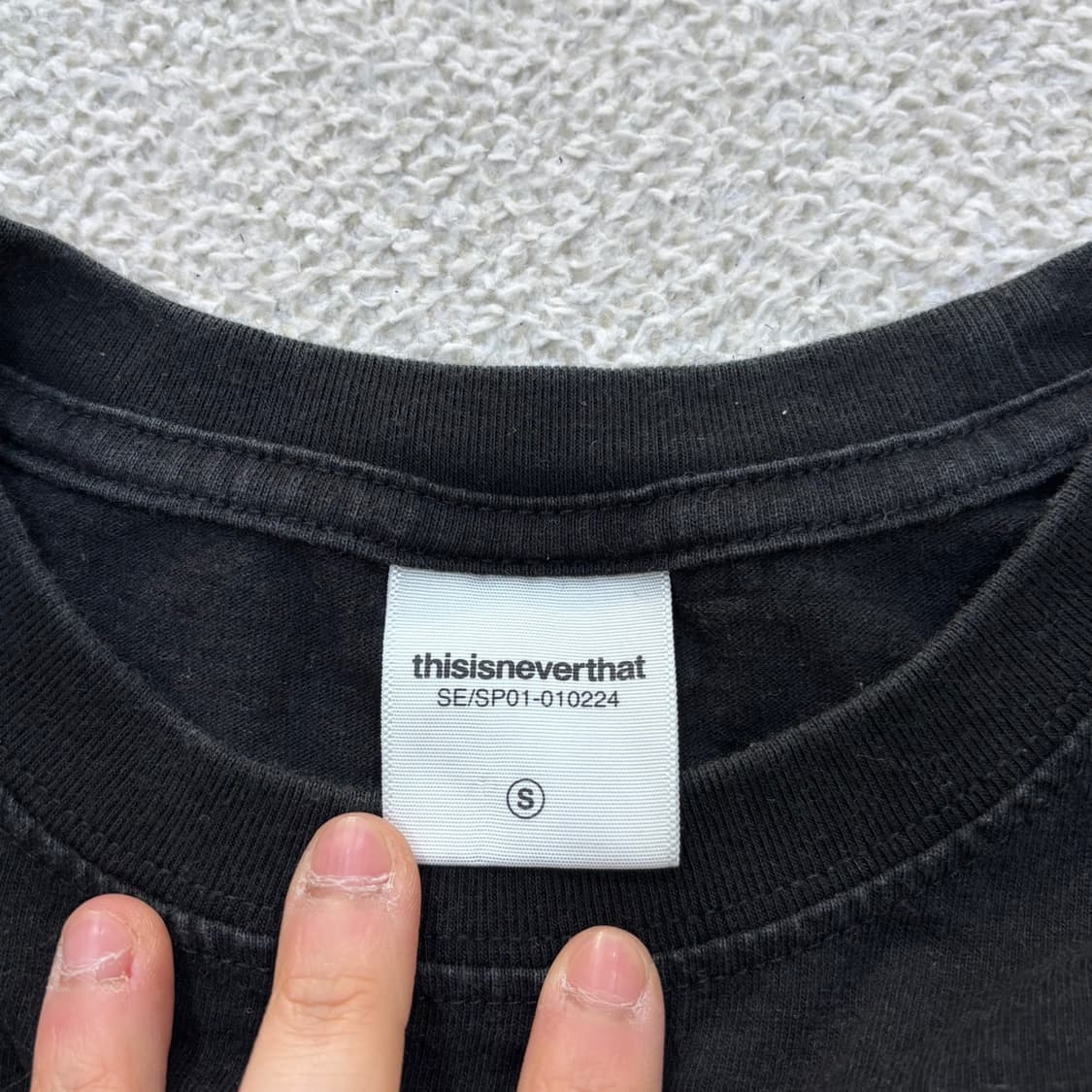 S 디스이즈네버댓 스몰로고 반팔 0415E 상품이미지3