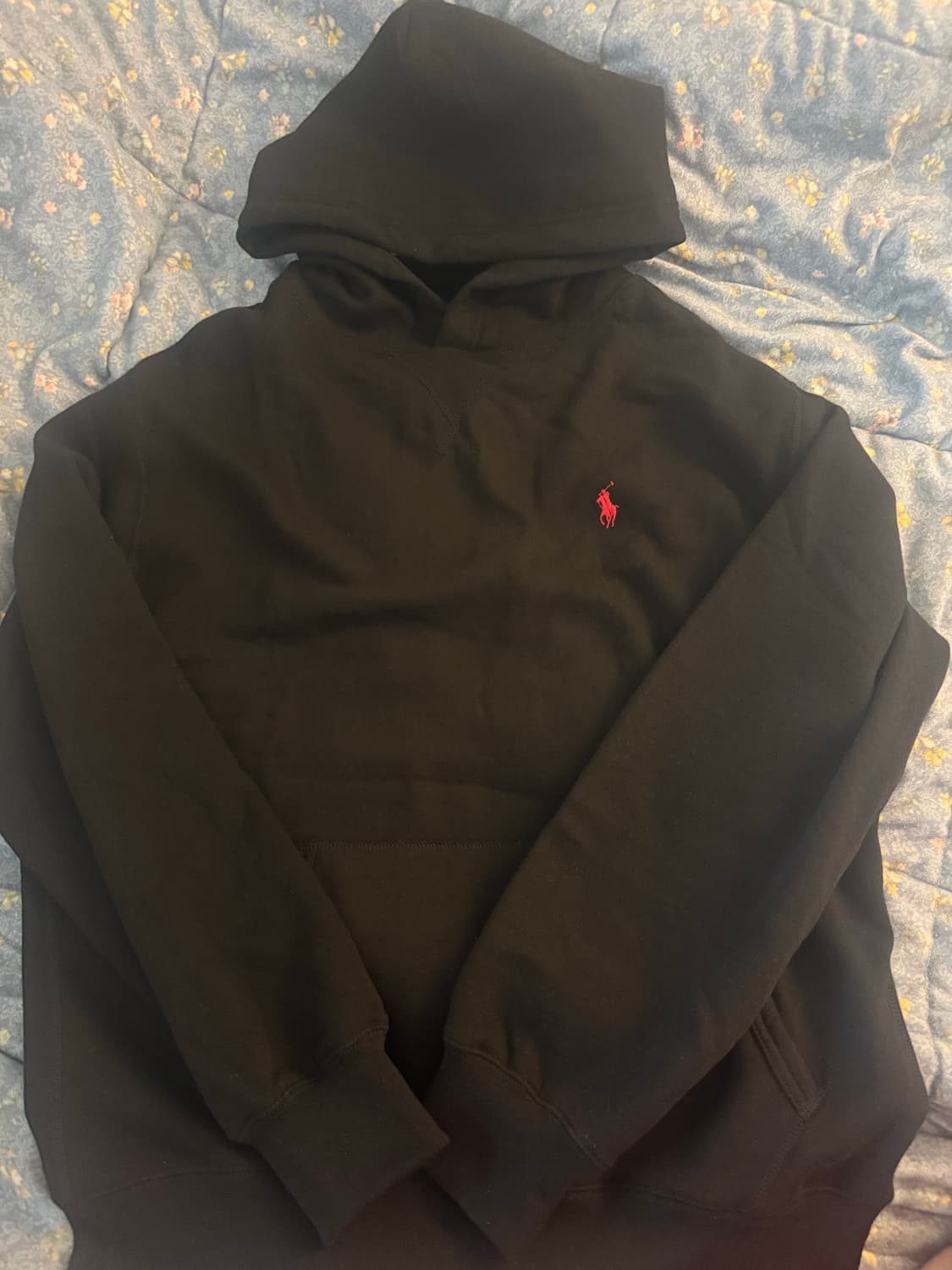 폴로 블랙 후드티 상품이미지1