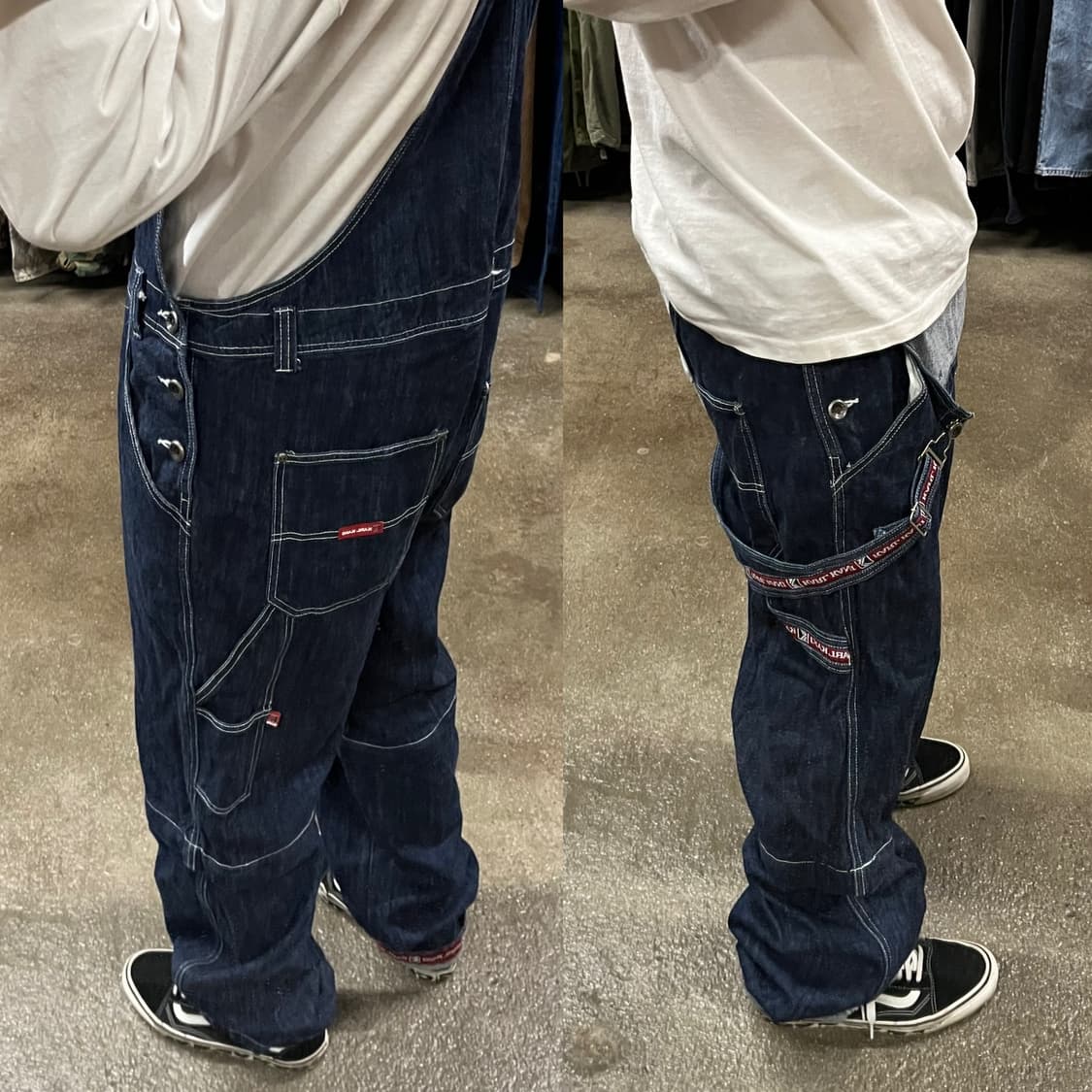 00s 칼카니 컨버터블 데님 오버롤 (XL) 상품이미지8
