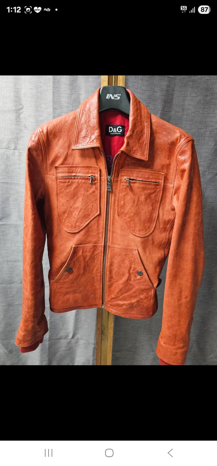 정품 돌체앤가바나 남성양가죽 자켓 90 상품이미지1