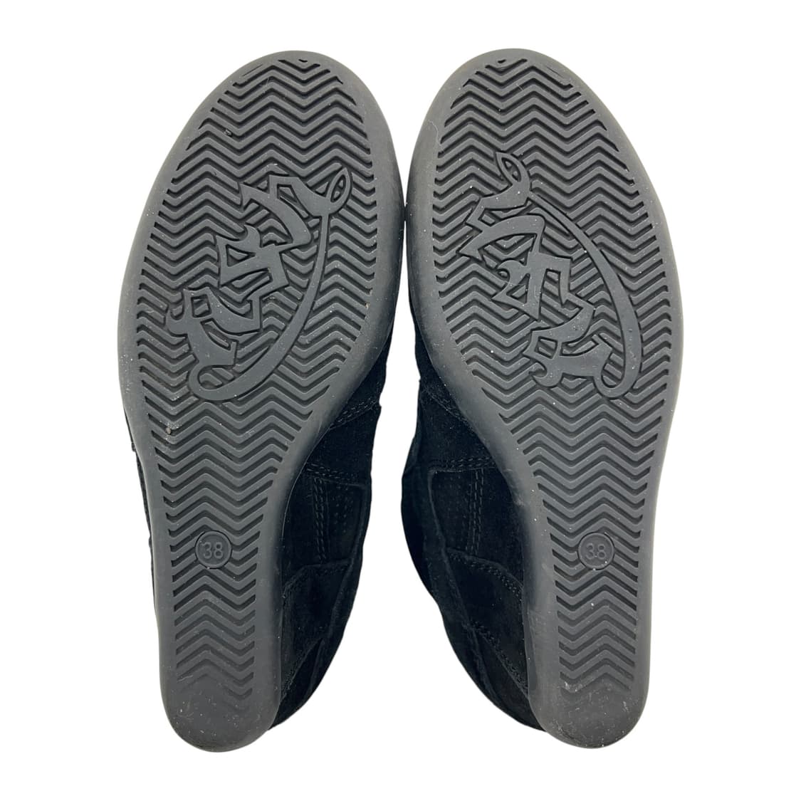 245 W 아쉬 보위 웨지 스니커즈 스웨이드 블랙 (EU38) 상품이미지6