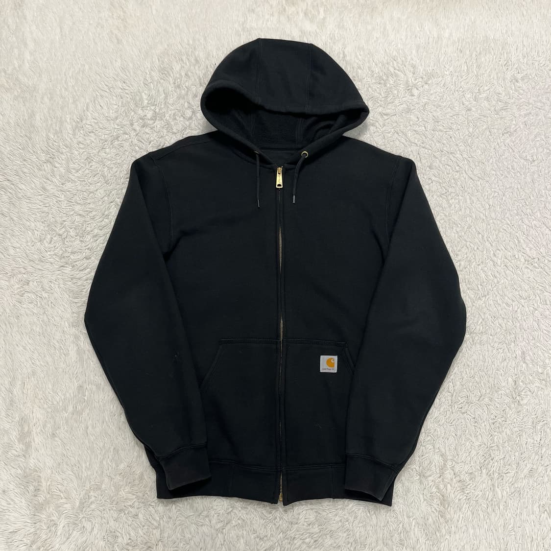 Carhartt black zip-up hoodie 상품이미지4