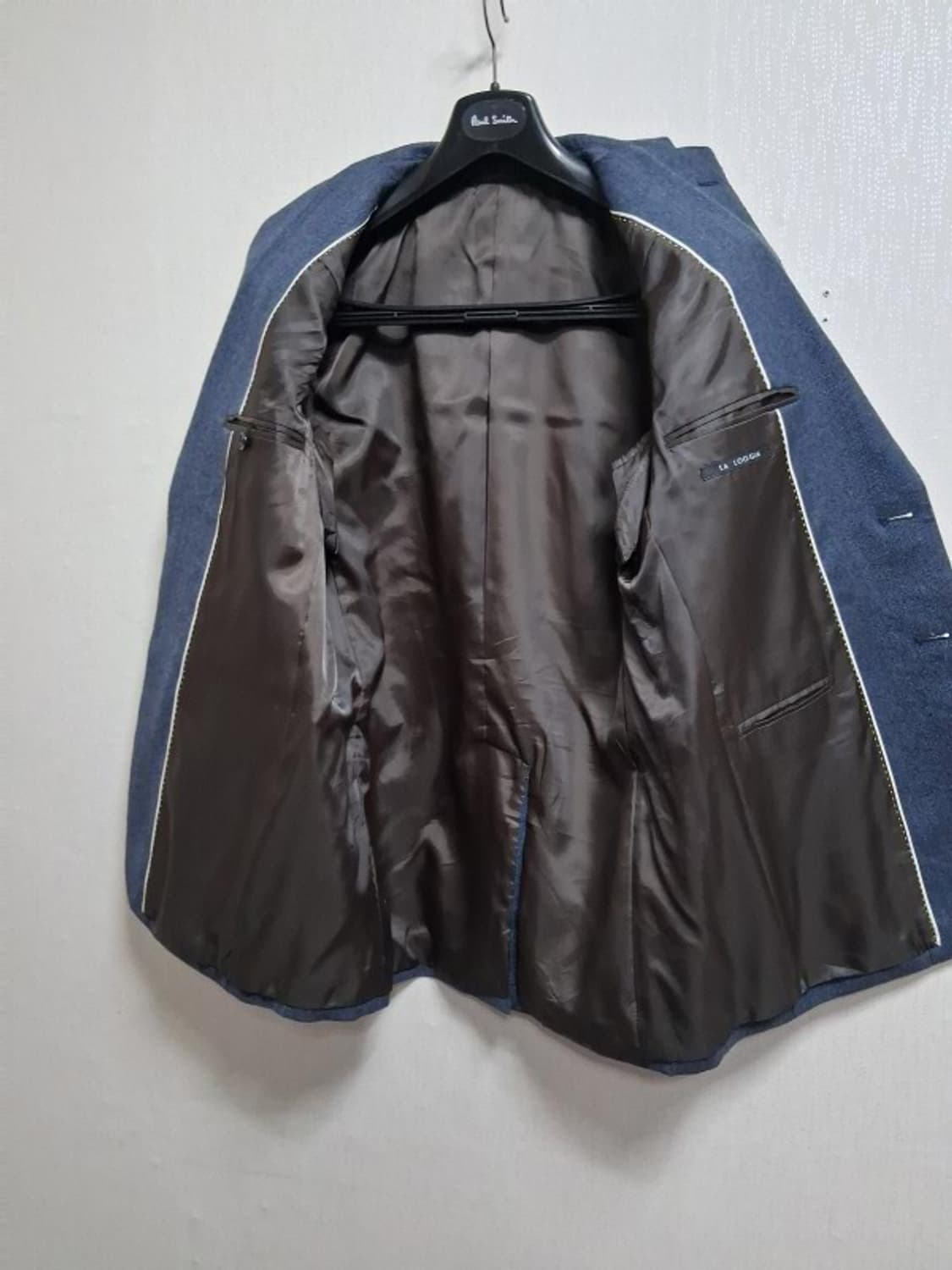 LA LOGGIA 청색 모직쟈켓 남성100 일본빈티지  상품이미지3