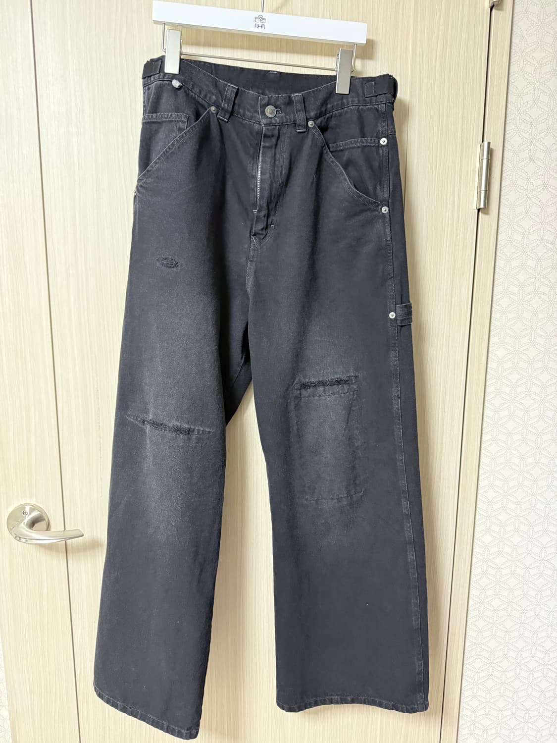 [3]폴리테루 26ss 데미지드 카펜터 상품이미지1