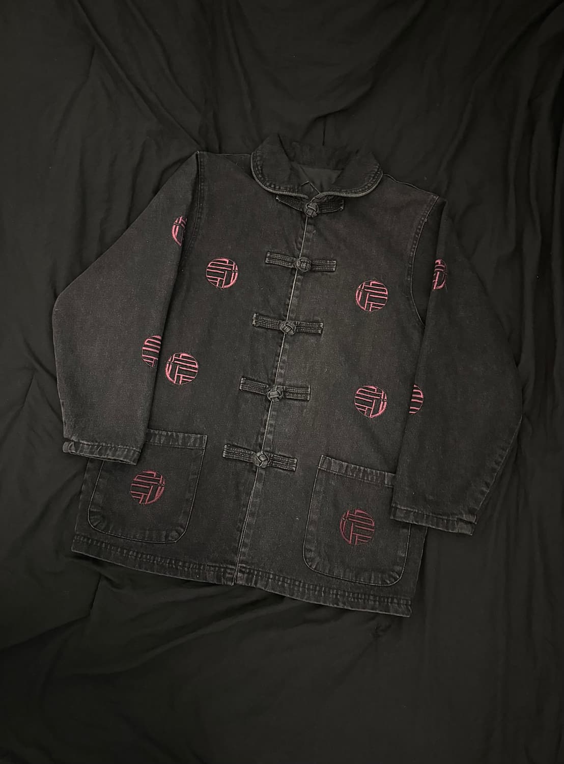 빈티지 쿵푸 가먼트워시 데님 자켓 상품이미지1