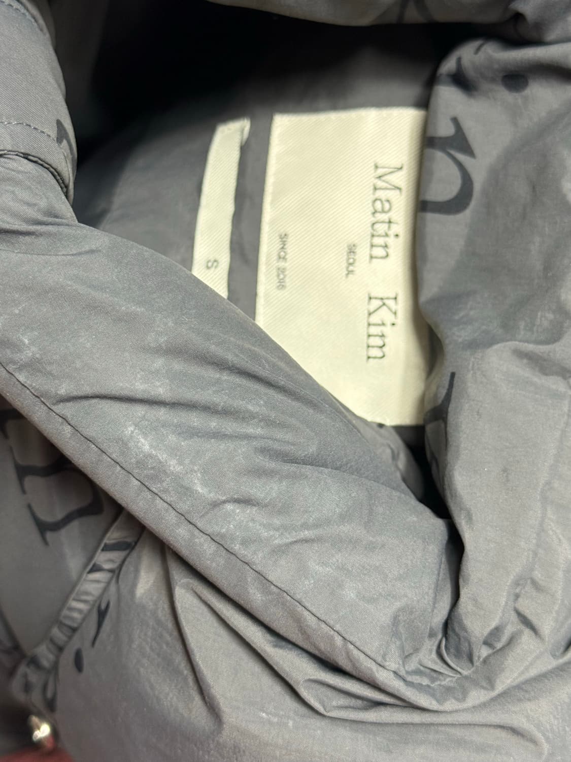 마뗑킴 로고 덕다운 패딩 상품이미지3