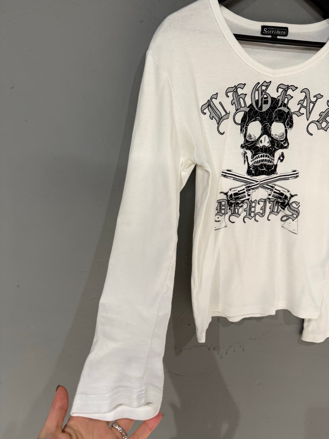 skull & gun printing detail long sleeve 상품이미지8