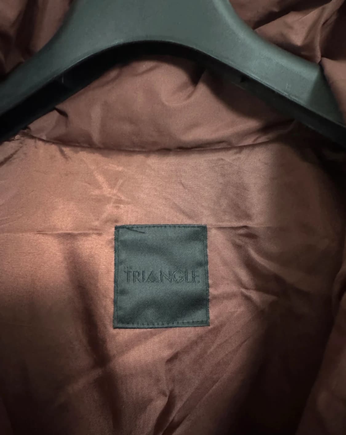 The Triangle 버건디 롱패딩 상품이미지5