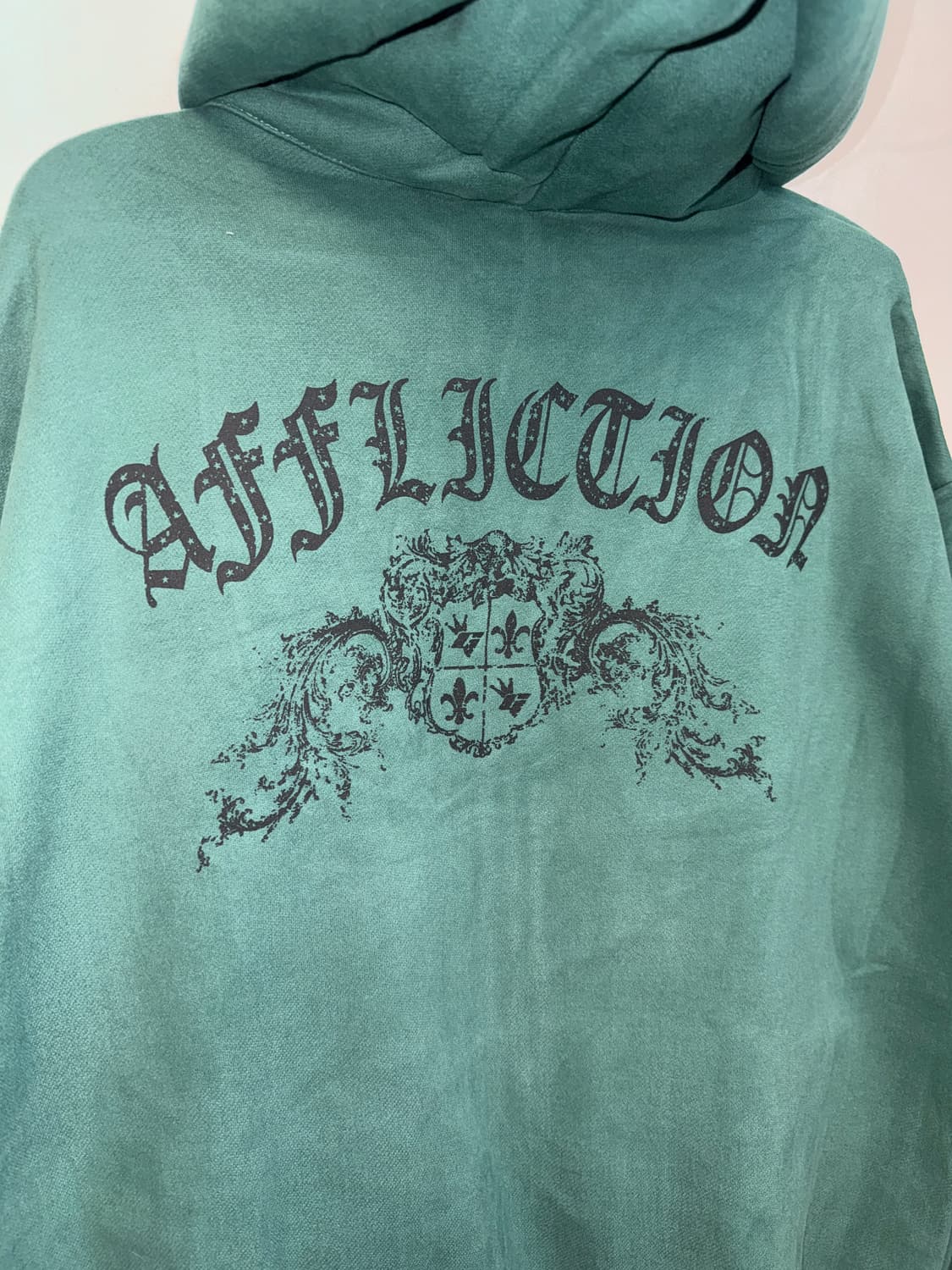 Affliction blue green punk graphic 후드집업 상품이미지4
