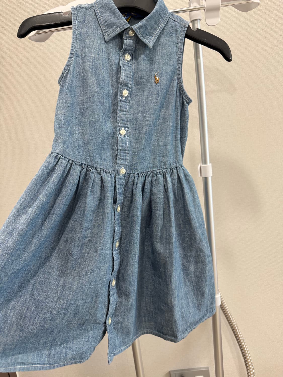 폴로 랄프로렌 키즈 샴브레이 셔츠드레스 상품이미지2