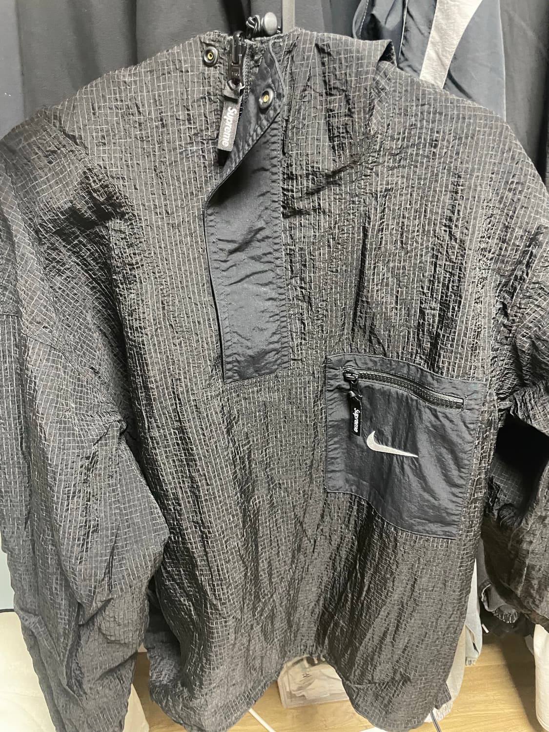 20FW 슈프림x나이키 쥬얼리 아노락 블랙 M 상품이미지2