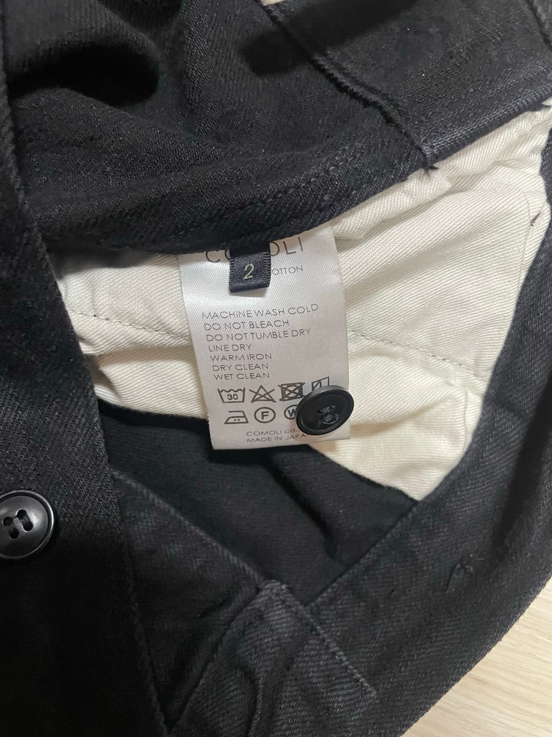 코모리 데님 오버 팬츠(블랙/2사이즈) 상품이미지4