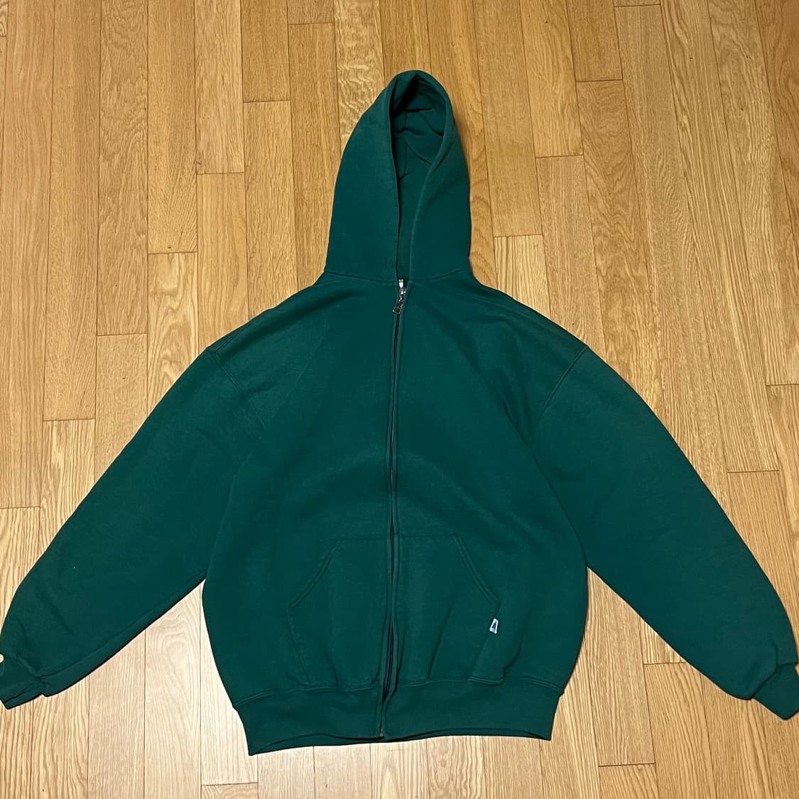 [XL] 90s USA 빈티지 러셀 후드집업 그린 상품이미지2