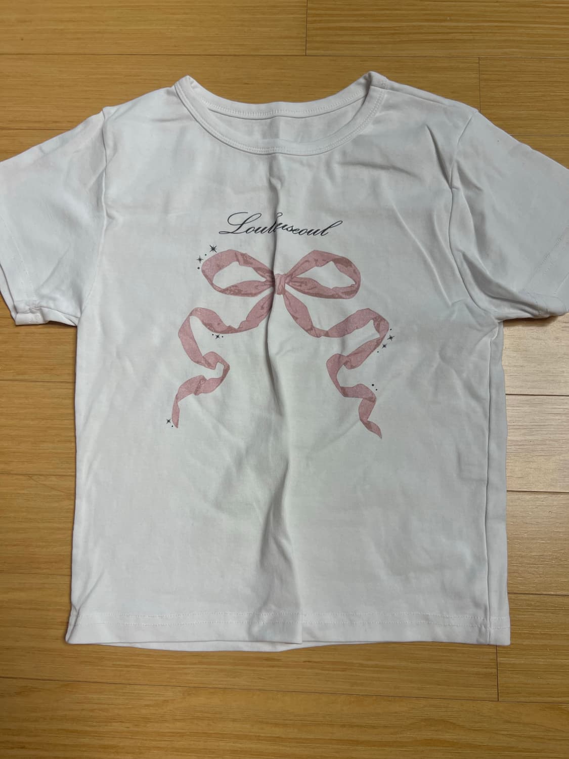 루루서울 리본 반팔 티셔츠 상품이미지1